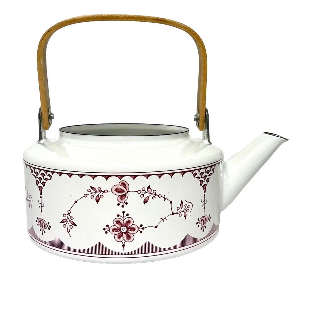 VTG Franciscan "Erica" English Ironstone Kettle Grandma Cottage Core Pink NO LID